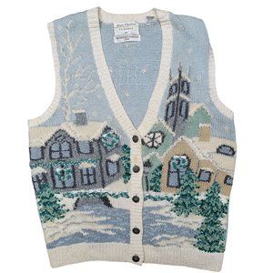 Vintage Marisa Christina classics the Christmas collection 1995 knit vest medium